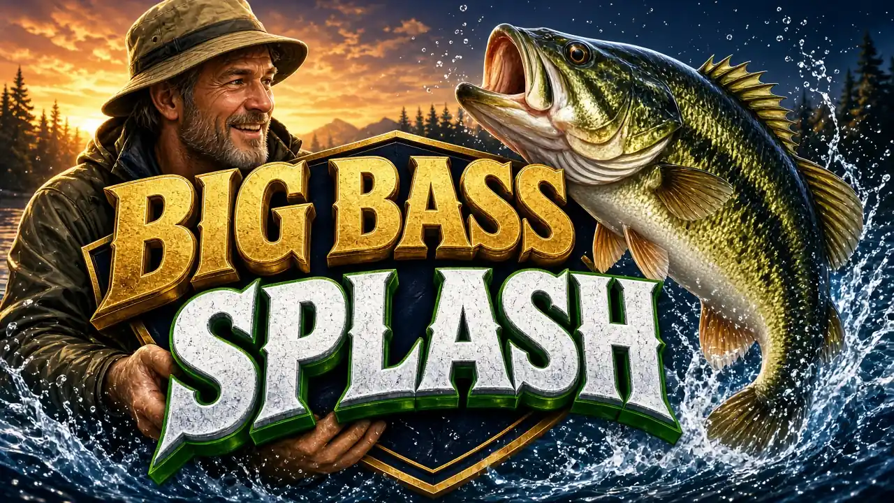 The Big Bass Splash logo on a LakhBet card.
