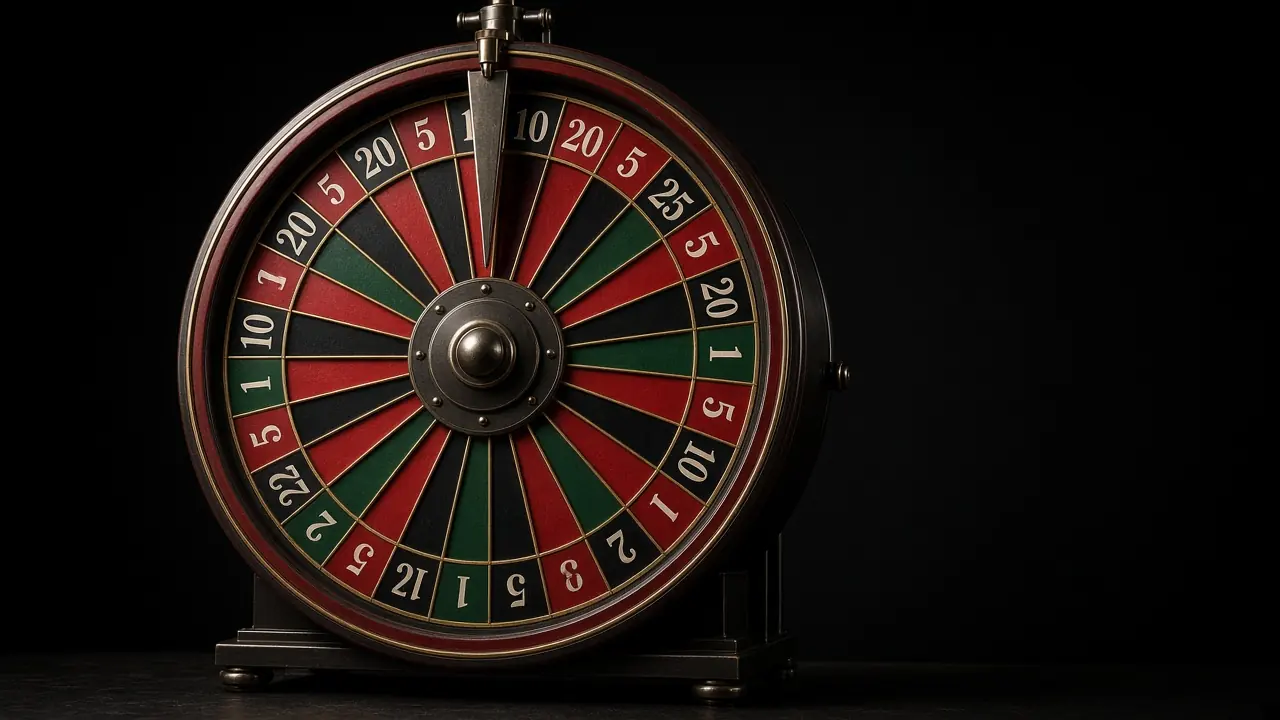 A money wheel on a LakhBet Dream Catcher card.