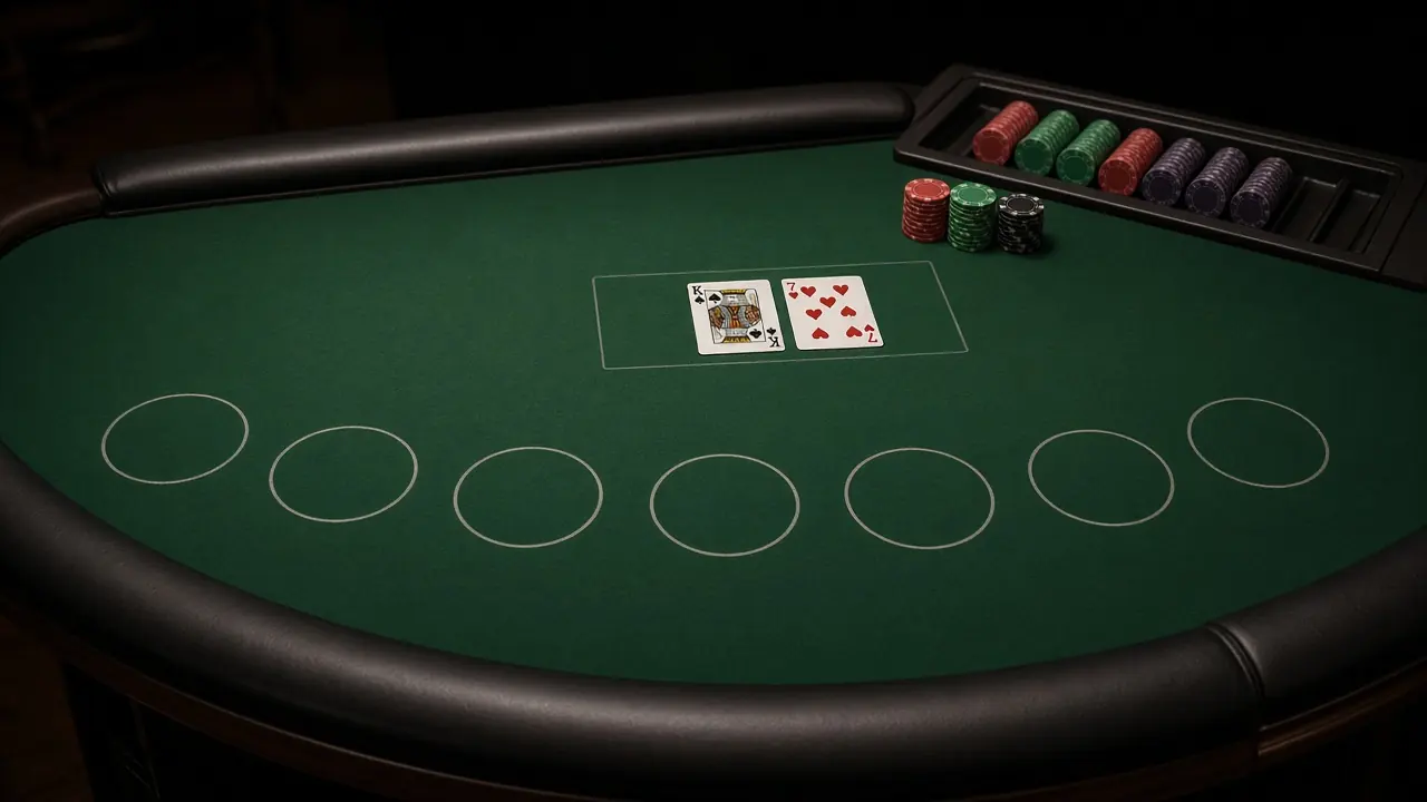 A shared blackjack table on a LakhBet card.