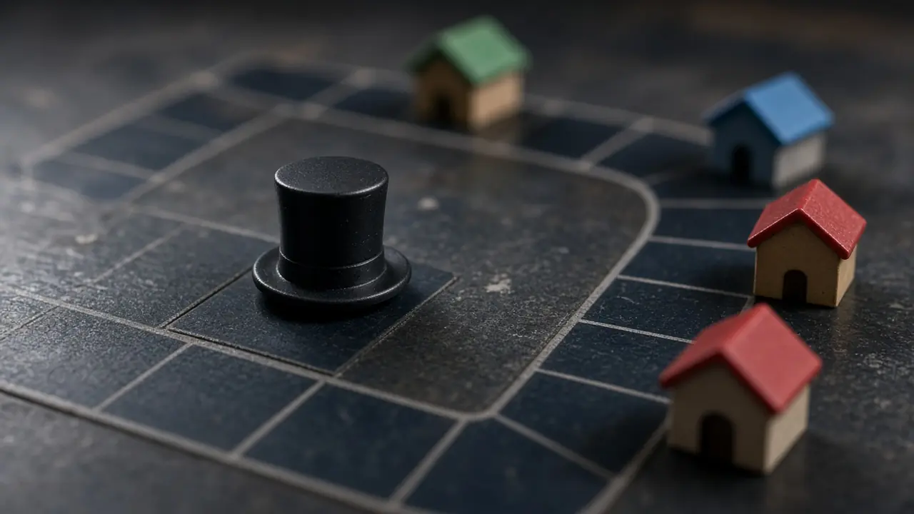 A studio set on a LakhBet Monopoly Live card.