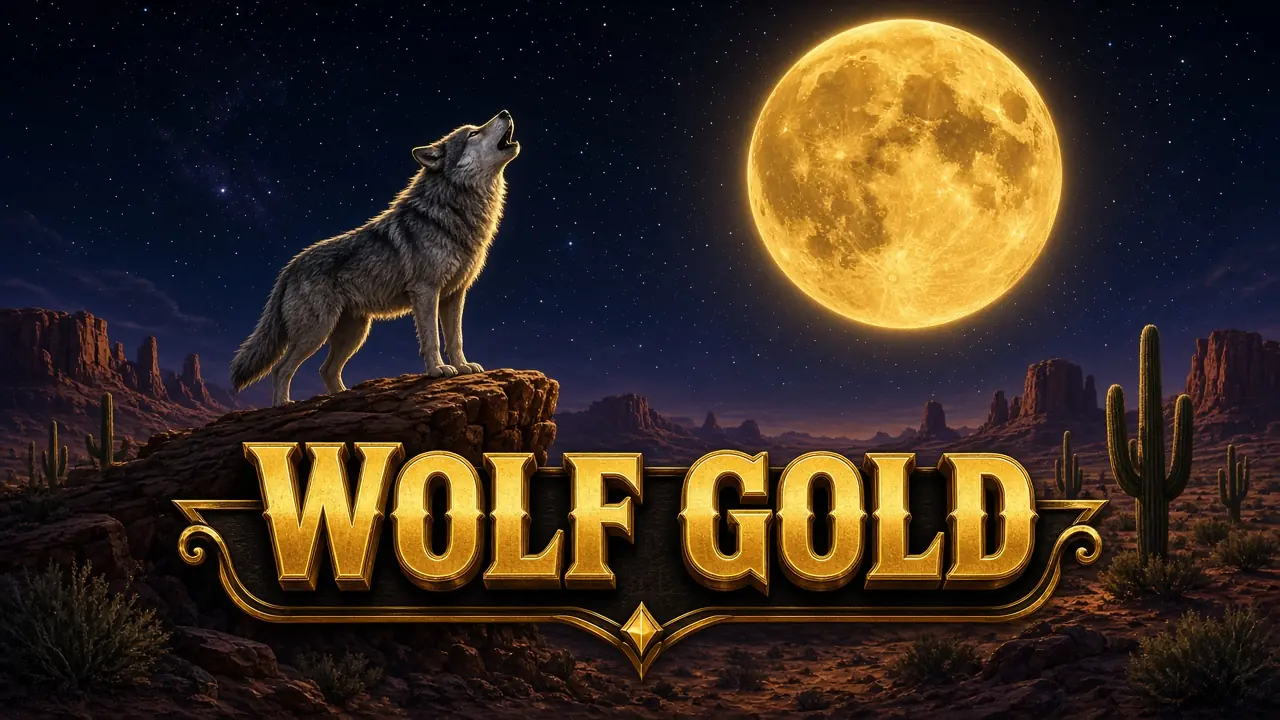 The Wolf Gold logo on a LakhBet card.