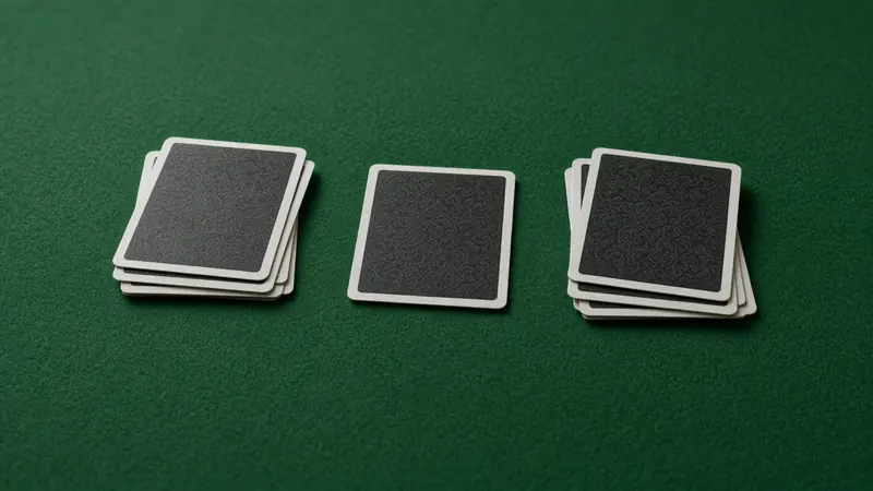 One joker card sits above Andar and Bahar piles on a LakhBet table.