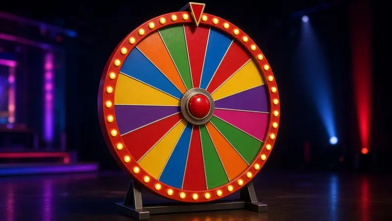 A studio money wheel with bonus slots turns on the LakhBet Crazy Time set.