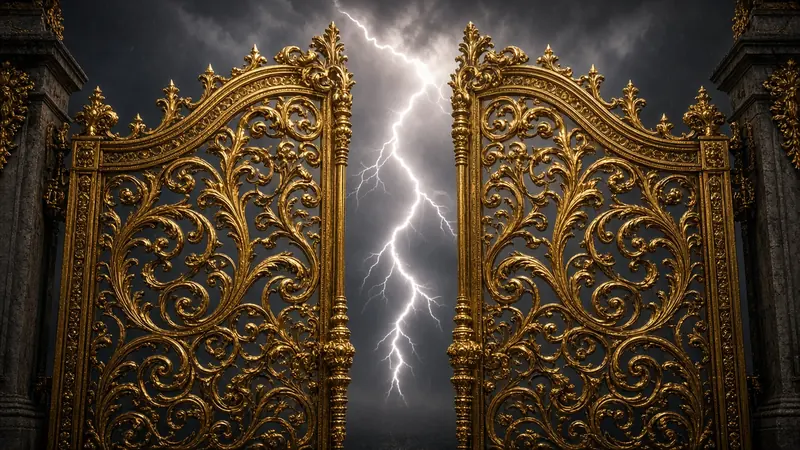 Symbols tumble through a tall grid while multiplier orbs glow on LakhBet Gates of Olympus.