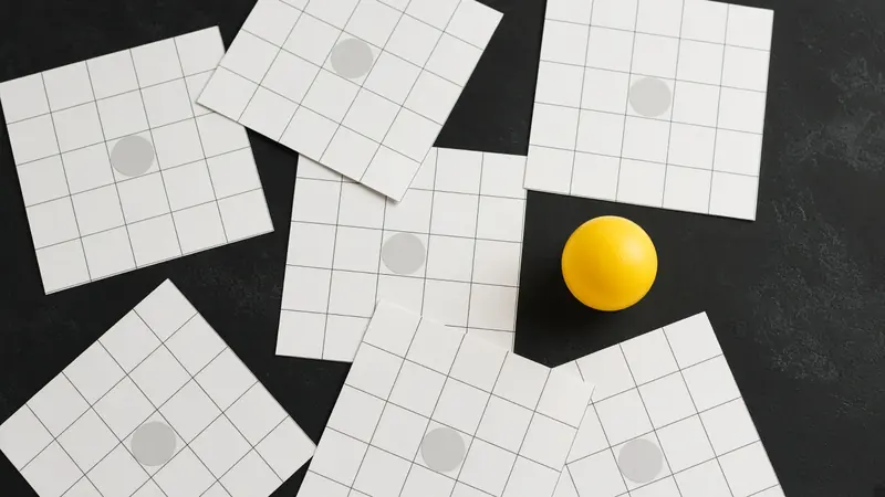 Coloured balls sit in a drawing machine on the LakhBet Mega Ball set.